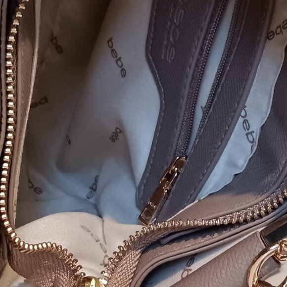 Bebe Taupe handbag with over the shoulder strap - Picture 4 of 5